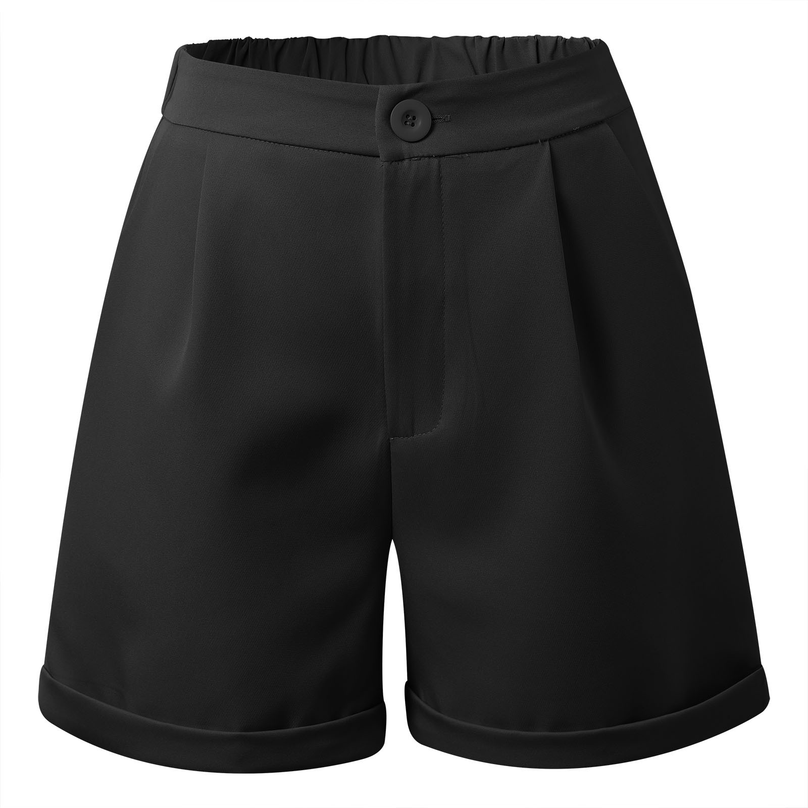 thumbnail image 5 of Conjunto de pantalones cortos con cuello en V para mujer: diseño con tirantes, informal para verano, lavable a mano, para combinar con tacones, tallas S-XXL, 5 of 5